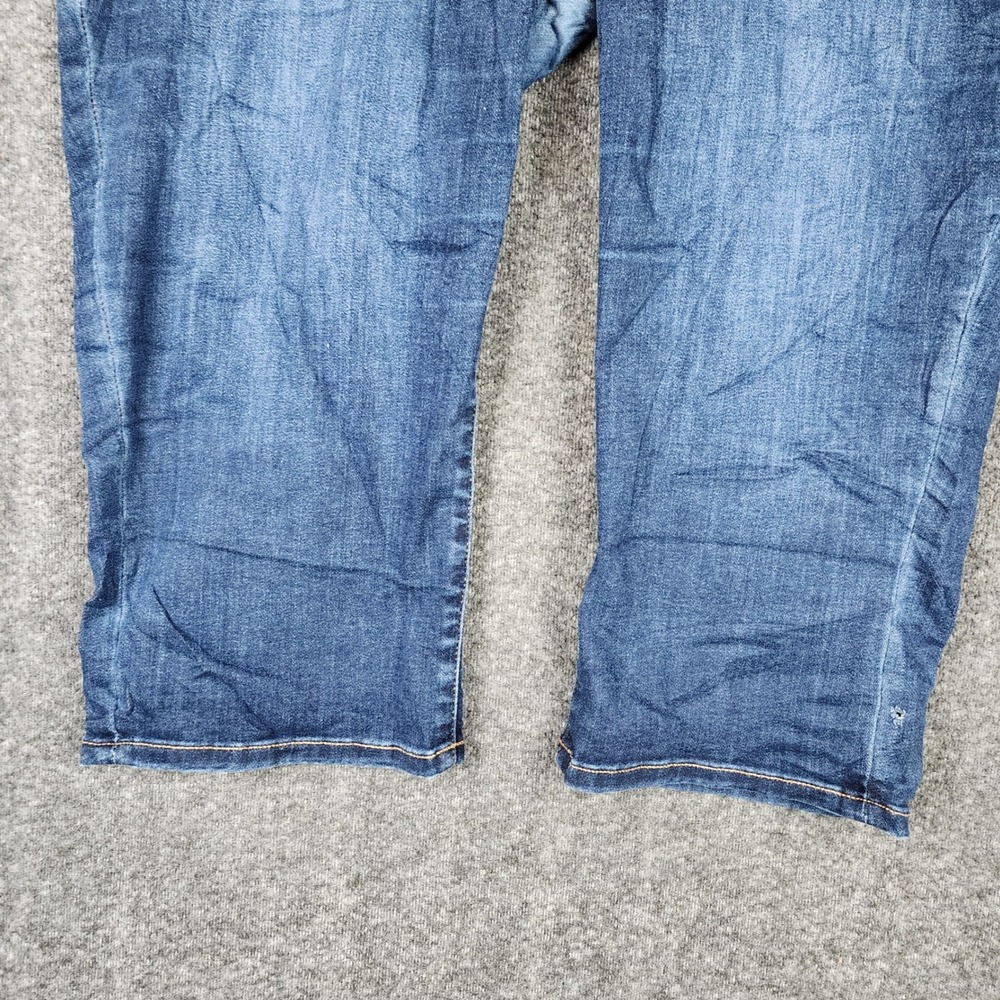 Lane Bryant Pedal Crop Womens 20 Skinny Blue Mid Rise Super Stretch EUC - Picture 6 of 8